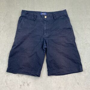 Polo Ralph Lauren Chino Shorts Navy Classic Fit Casual‎ Women’s Size 16